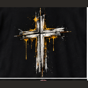Faith Cross graphic tee, folded