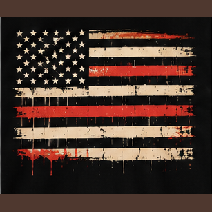 Vintage Flag graphic tee, folded