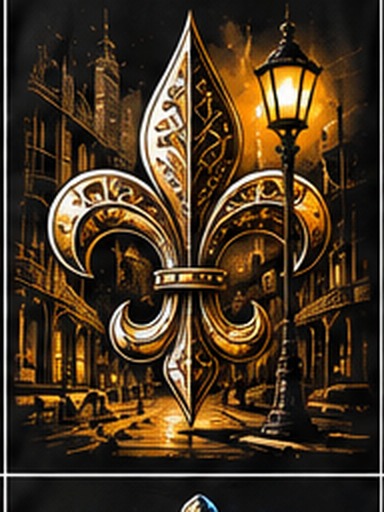 New Orleans graphic tee, folded
