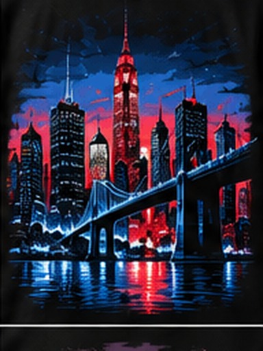 New York graphic tee, folded