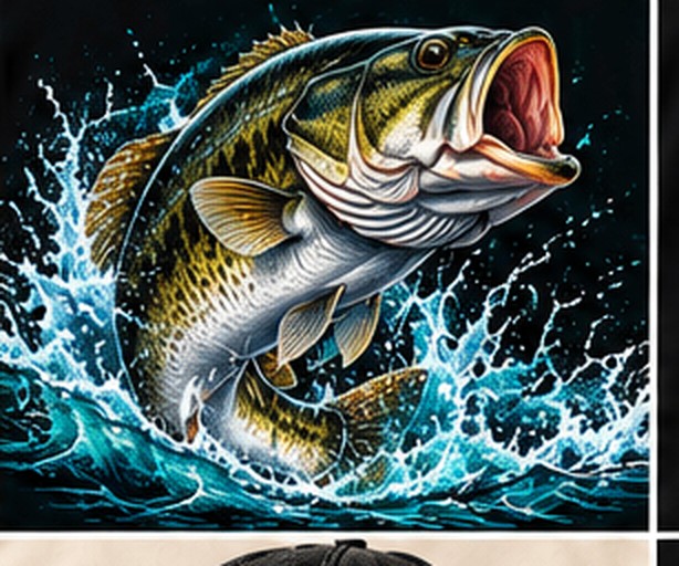 Bass Jump graphic tee, folded