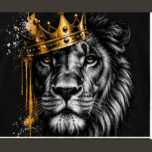 Crowned Lion graphic tee, folded