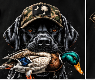 Duck Dog graphic tee, folded