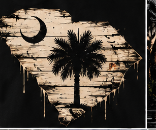 Palmetto State graphic tee, folded