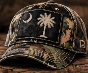 Camo Hat graphic tee, folded