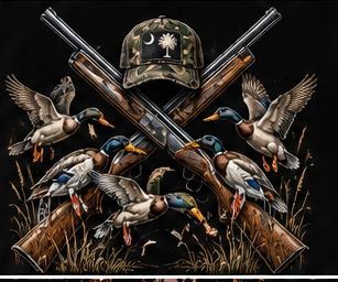 Duck Hunt graphic tee, folded