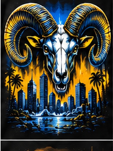 Los Angeles graphic tee, folded