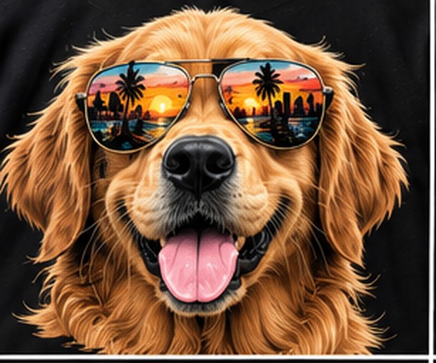 Golden Shades graphic tee, folded