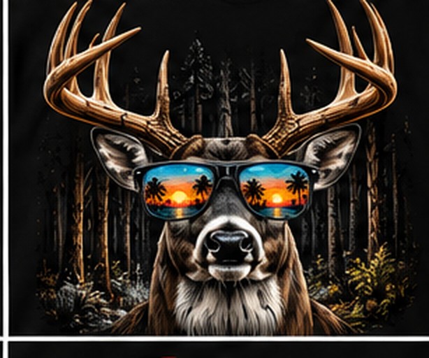 Buck Shades graphic tee, folded