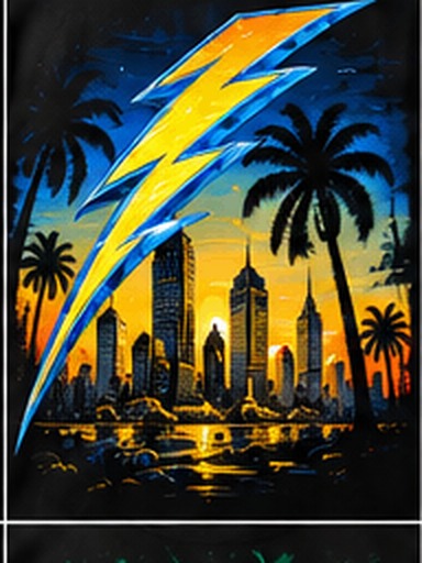 Los Angeles graphic tee, folded
