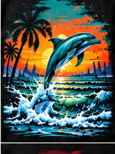 Miami graphic tee, folded